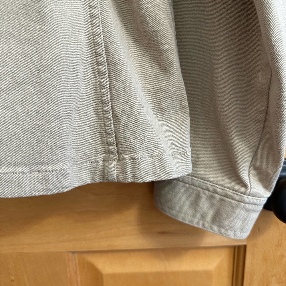 EUC, Jones Sport Women's Tan Sz Small Long Sleeve Metal Button Jacket w/stretch - Picture 13 of 15